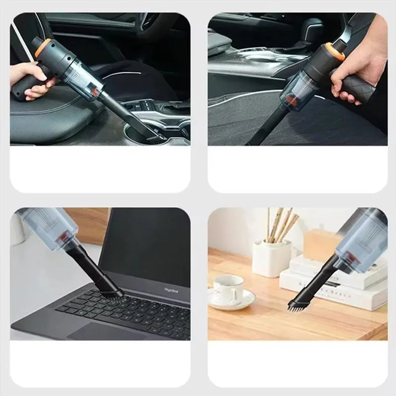 9000Pa 4 in 1 Wireless Car Vacuum Cleaner 120W Cordless Handheld Auto Portabale Vacuum High-power Vacuum Cleaner For Home Car