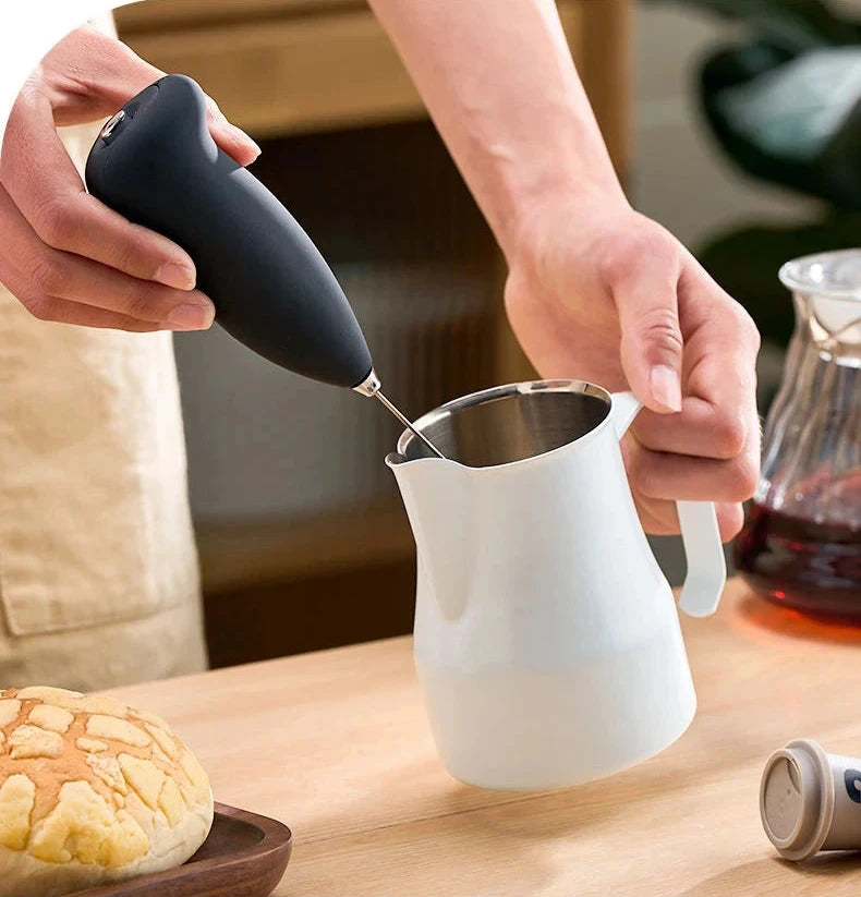 Electric Coffee Frother Handheld Mixer Milk Foamer Egg Beater Cappuccino Stirrer Mini Portable Blenders Home Kitchen Whisk Tool