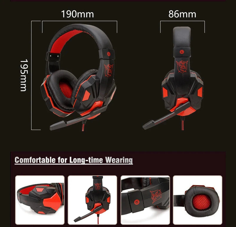 Fone de Ouvido Subwoofer Gaming Wireless Headphones Bluetooth Headsets